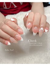 ユカネイル(Yuka Nail)/じゅわっとチーク×フレンチ♪