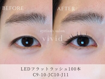 ビビッド(vivid)/【LEDフラットラッシュ100本】