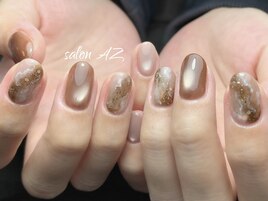 秋ニュアンスネイル