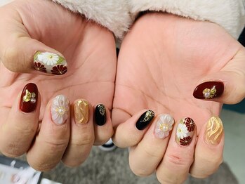 ダブルネイル(Double Nail)/【ほり】和柄ネイル