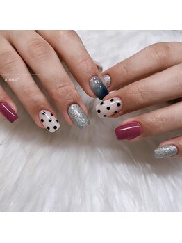 アロナ ネイルサロン アンド スクール(alona)/個性派ドット