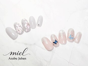 ミエル 麻布十番店(miel)/nail design：定額Aデザイン