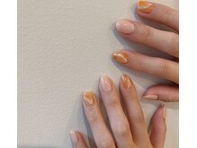 ネイルズ ララ(nails Lala)/オレンジ。