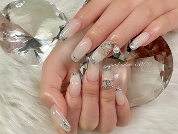 キラキラ スカルプネイル