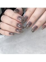 オテテ アイアンドハンド(otete eye&hand)/秋ネイル　グレーニュアンス