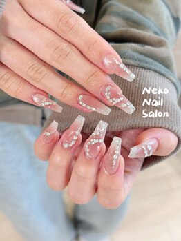 ネコ(Neko)/ワンホンネイル　ガーリーネイル