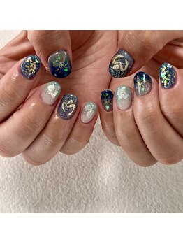 アモ ネイル(amo nail)/デザインアート¥7700