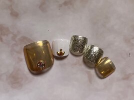 ゴールド×シルバー大人フット