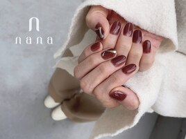 ワンポイント ボルドーカラー