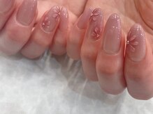 スリーラッシュアンドエルフネイル 下上津役店(threelash&elf.nail)/ぷっくりフラワー/パラジェル