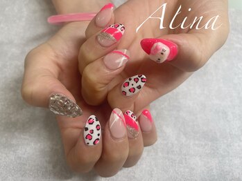 エリナネイルサロン池袋(Alina Nail Salon)/ヒョウ柄ネイル