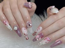 ルミ(Lumi)/自爪アートやり＋パーツつけ放題