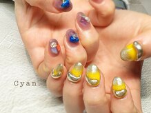 シアン(Cyan)/お持ち込みのデザインもOK！