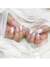 アン ジョーヌドラゴ/【自爪ネイル】お花手書きアート