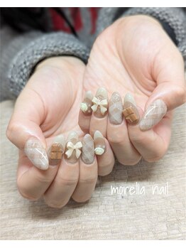 モレリア(morelia)/チェック 秋ネイル