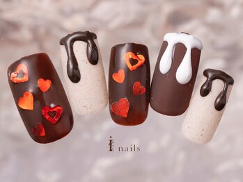 アイネイルズ 町田店(I nails)/チョコハートネイル10480円