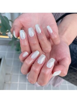 ミントリーフ バイ リート(Mint leaf by Reat)/ホワイトラメネイル