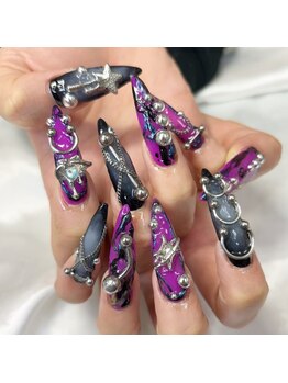 秋カラーネイルmiho