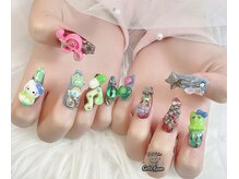 ゴテかわ(GOTE KAWA)/つけ放題、キャラクターネイル