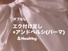 《 &Healthy 下がってきて気になる方に 》LEDフラット80本迄+パーマ/ ￥10,800