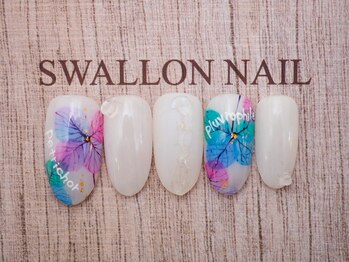 スワロンネイル(SWALLON NAIL)/梅雨ネイル