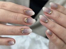 ネイルサロン プール ヴー(Nail Salon Pour Vous)/【人気定期】ミラーラインネイル