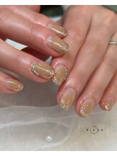 イノン ネイル(inon nail)/beige kirakira 