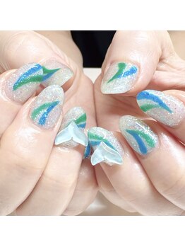 ネイルージュ 梅ヶ丘店(Nailouge)/ドルフィンネイル☆