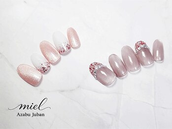ミエル 麻布十番店(miel)/nail design：定額Aデザイン