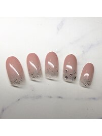 グラデーションシンプルネイル