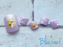 ネイルアンドまつげエクステ ブルーリーフ 四谷三丁目店(Blue Reef)/フットネイル☆梅雨ネイル