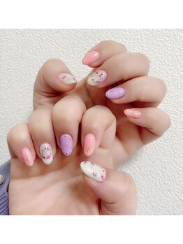 コロミネイル(colome nail)/押し花アート