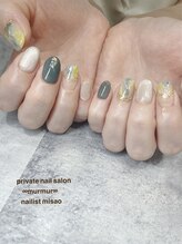 プライベート ネイルサロン マーマ(murmur)/大理石風ネイル