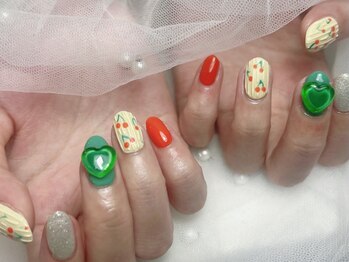 ジョアネイル(JOA Nail)/アート/ハート/チェリー/マット
