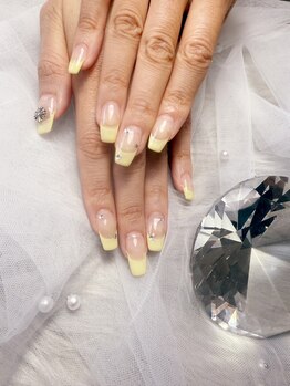 セリーヌネイル(CERINE NAIL)/フレンチxクロムネイル