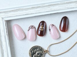 バレンタインネイル