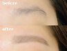 美眉毛アイブロウwaxスタイリング　間引き、お仕上げメイク込み◎　¥4500