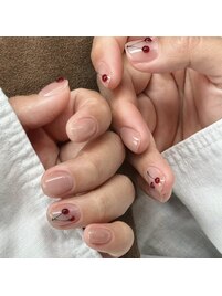 さくらんぼネイル