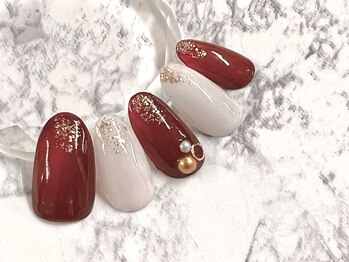 ビューティースペース 品川大井町店(Beauty Space)/紅白ネイル♪