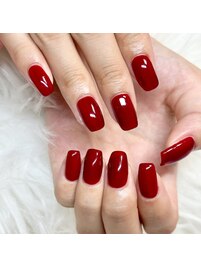 シアーダークレッドワンカラー