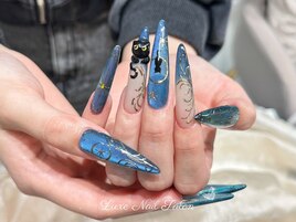 韓国風ブルーマグネット×黒猫