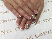 クリスタルネイル 木の葉モール橋本店(CRYSTAL NAIL)/ゴージャスフレンチ