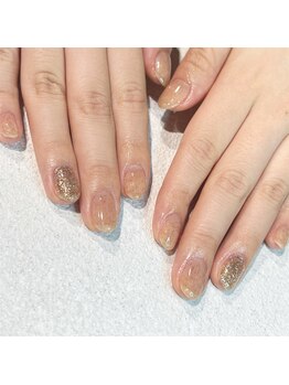 オーク アイラッシュアンドネイル たまプラーザ(OAK)/ファイバー&ラメワンカラー♪