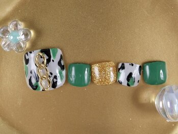 ショコ アンド ラム(Syoko&Lum)/☆レオパード柄ネイル☆