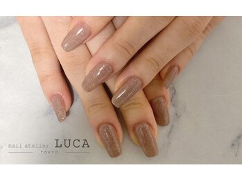 ネイルアトリエルカ(nail atelier LUCA)/N-15 ブラウンラメ