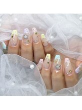 ピョルネイル 流山おおたかの森(Byeol Nail)/#カラフル#フレンチネイル