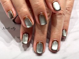 水光マグネット×シルバーラメ