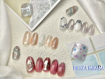 ビアンカ 美浜店(Bianca)の写真/《シンプル～トレンドデザイン、豊富にご用意♪》初回オフ無料/カラーチェンジ◎ネイルをお得に楽しめる☆