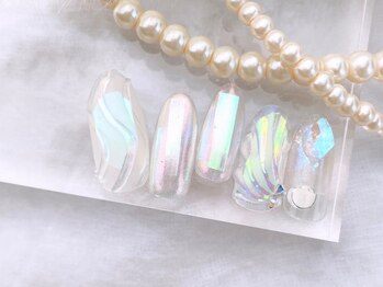ネイルサロンフォーユー(for u)/貝殻オーロラネイル¥7980