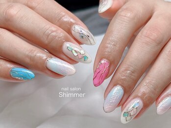 シマー(Shimmer)/オーロラシェルネイル